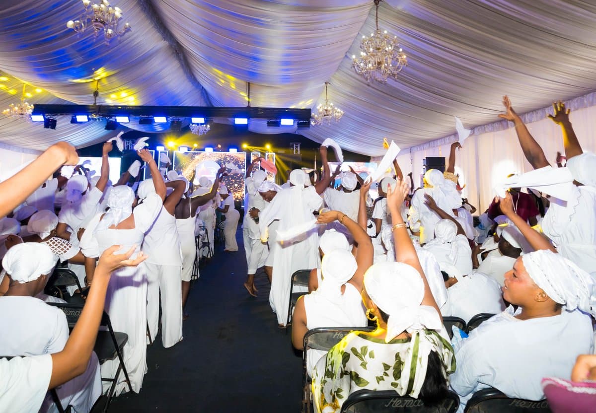 White Outreach Movement congregation gathered in worship